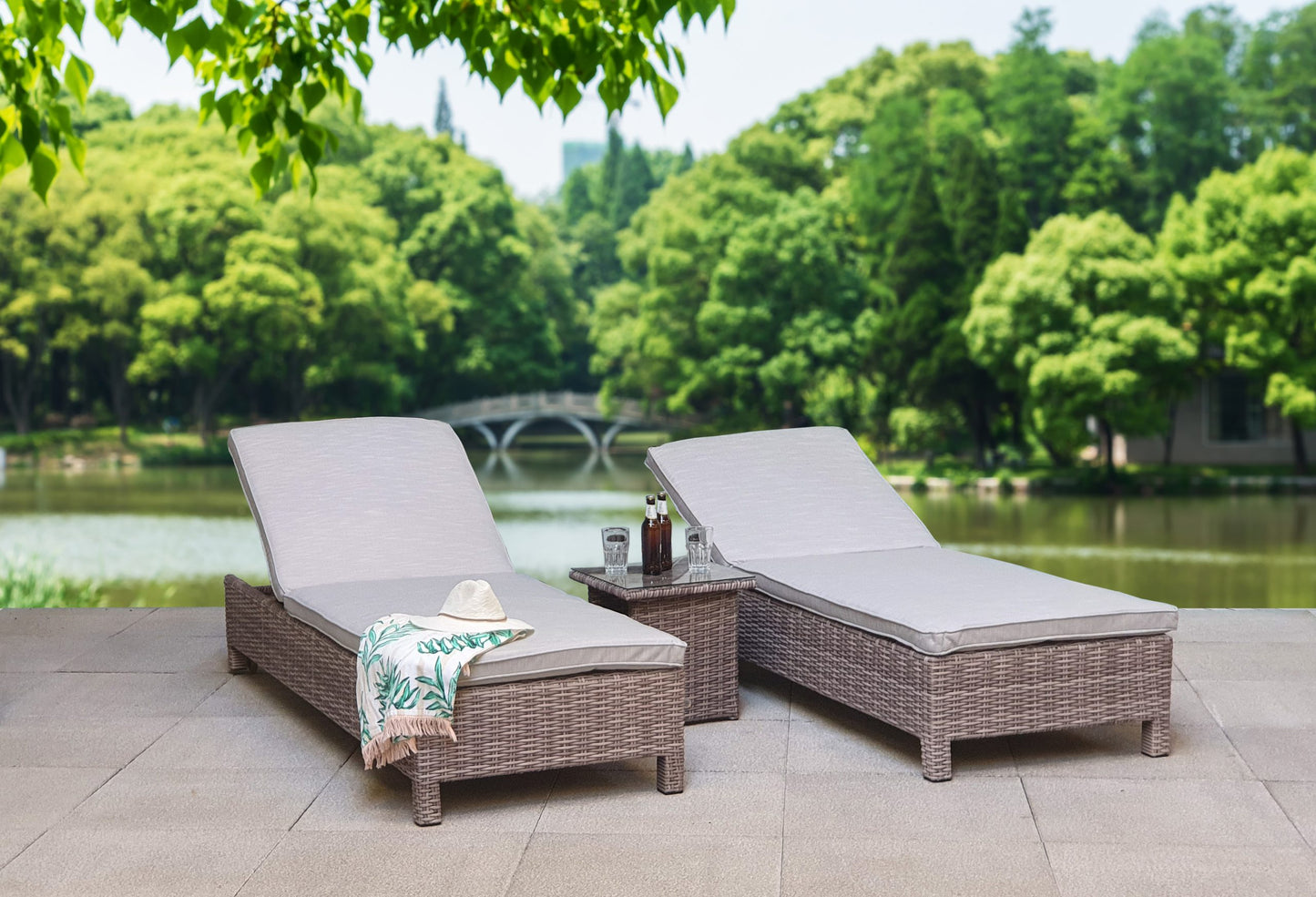 Rattan Serena Sun Loungers Set | Sere0262