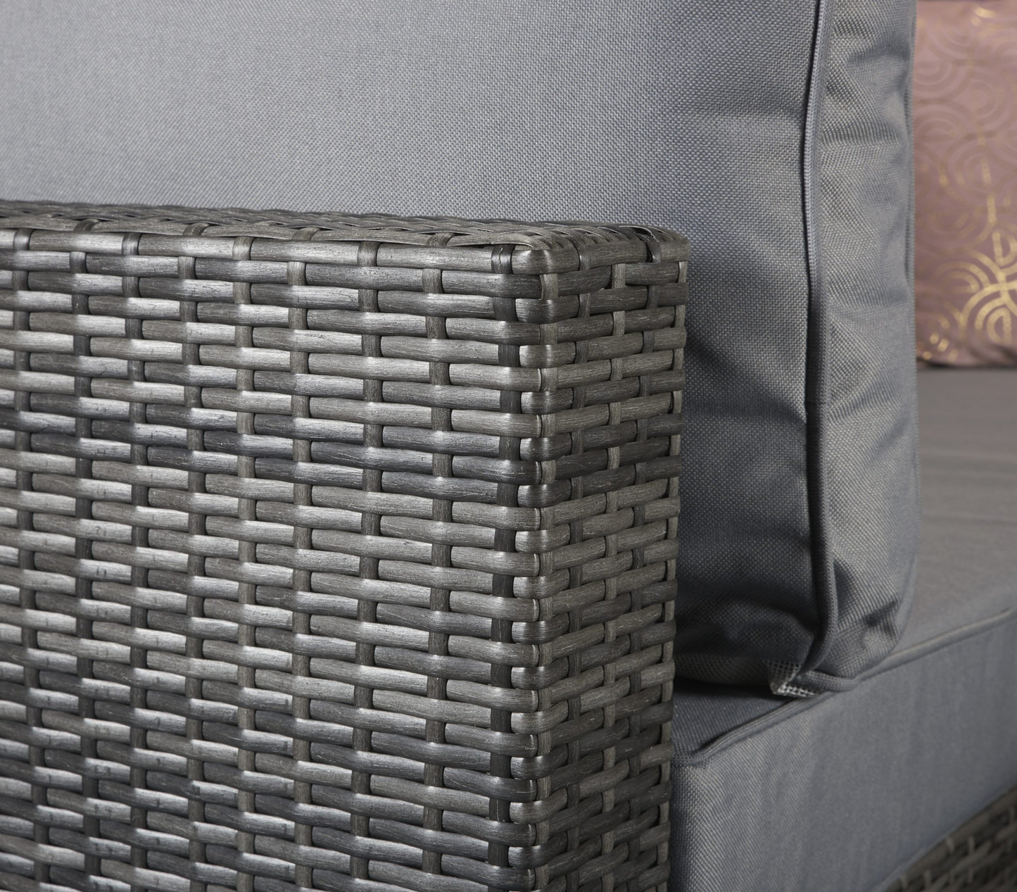 Savannah Rattan Corner Sofa Set in Grey | Sava0093