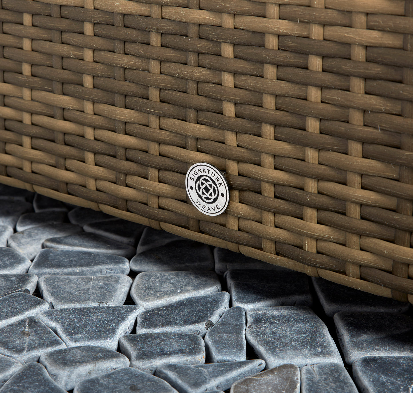 Savannah Rattan Corner Sofa Set in 8mm Brown Weave | Sava0094