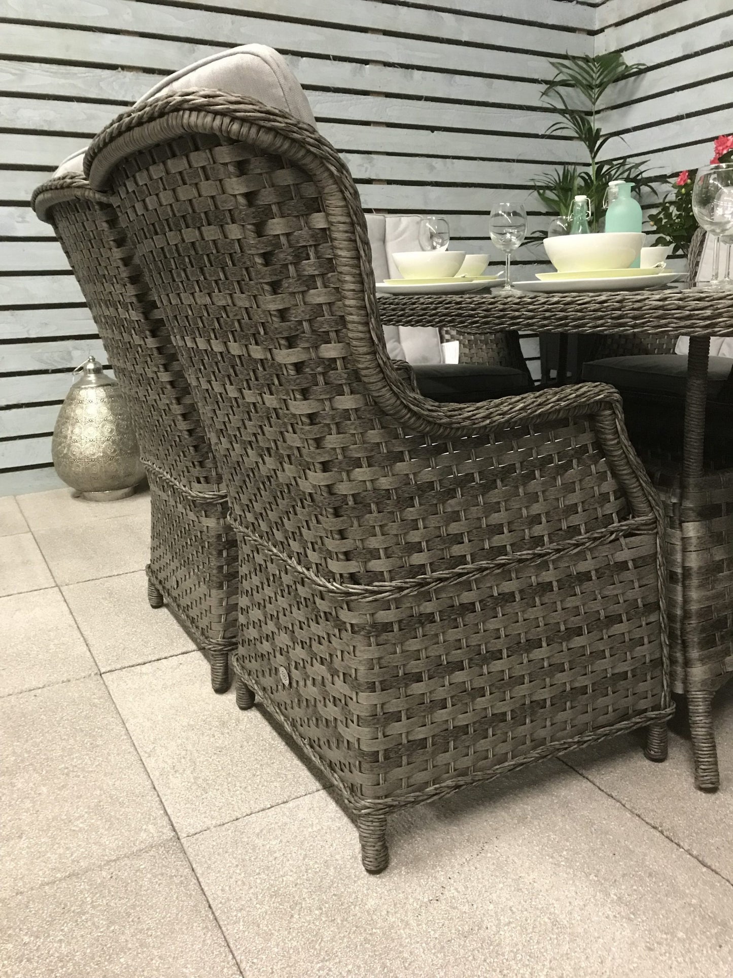 Rattan Rectangular Table + 6 Chairs | Victoria | Vict0227_Vict0112