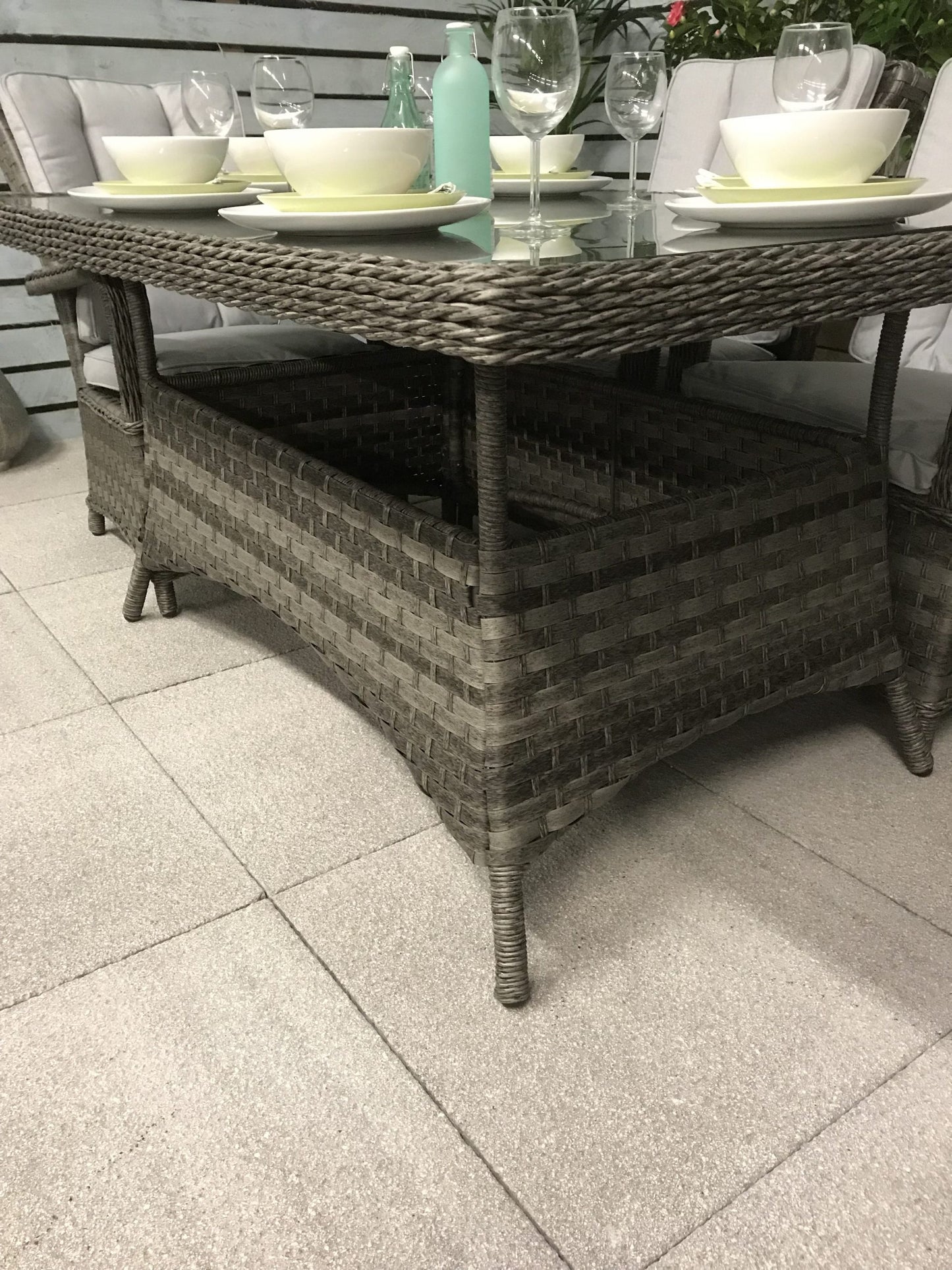 Rattan Rectangular Dining Table | Victoria | Vict0227