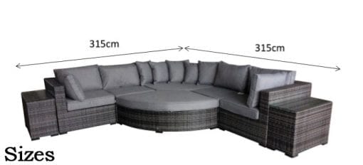 Rattan Modular Corner Sofa | Jess - Homeflair