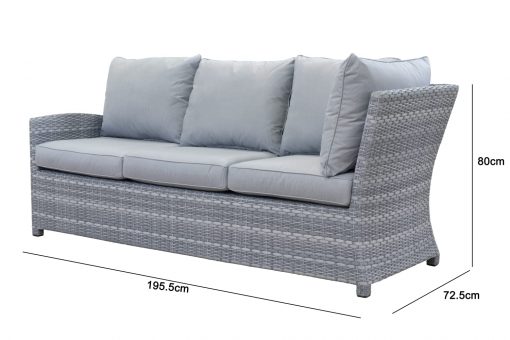 Halo Left Hand Casual Dining Corner Sofa Set with Firepit Table and small table | HALO28FGG - Homeflair