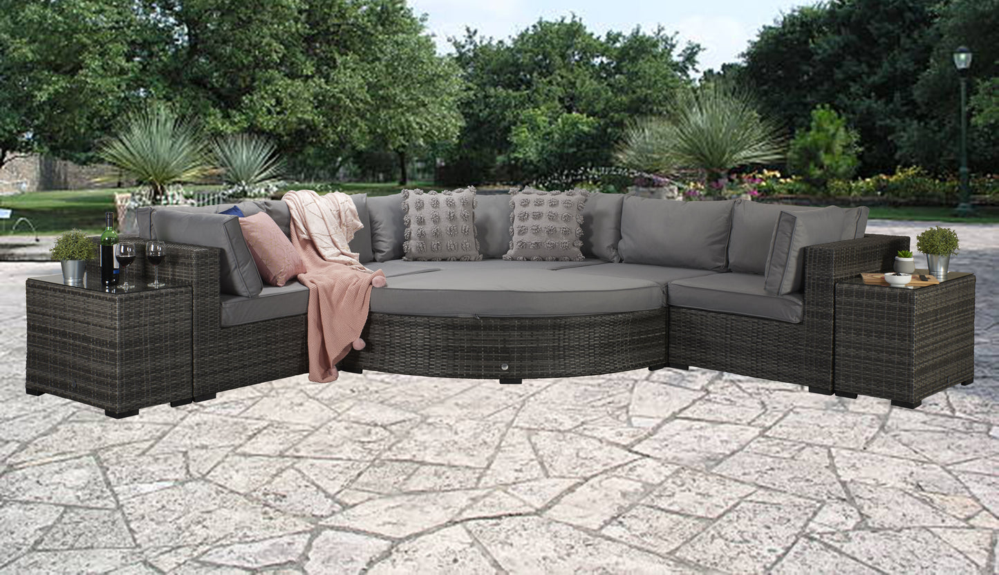 Rattan Modular Corner Sofa | Jess - Homeflair