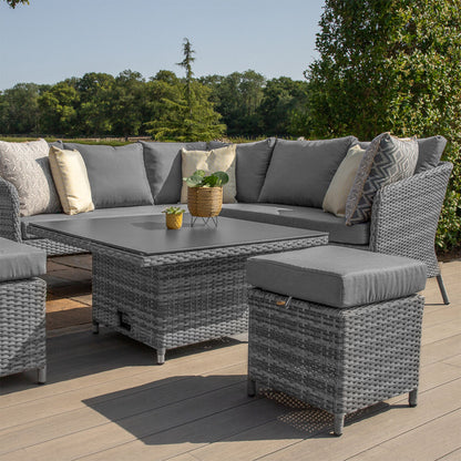 Homeflair - Santorini Square Rattan Corner Dining Set