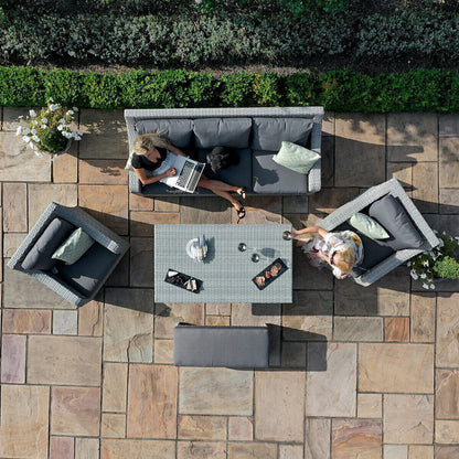 Homeflair - Ascot Rattan Sofa Dining Set