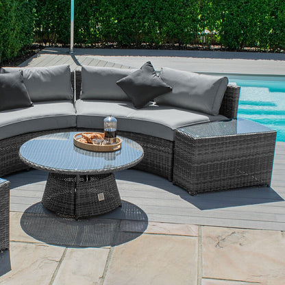 Homeflair - Half Moon Rattan Sofa Set