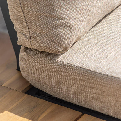 Homeflair -  Bali Wood Platform Corner Sofa Set