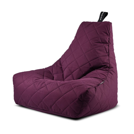 Homeflair - Mighty Quilted Bean Bag - Berry