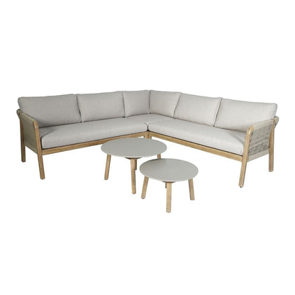 Homeflair - Martinique Rope Weave Corner Sofa Set