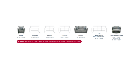 Red Rose Richmond Sofa Range