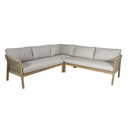 Homeflair - Martinique Rope Weave Corner Sofa Set