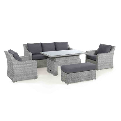 Homeflair - Ascot Rattan Sofa Dining Set