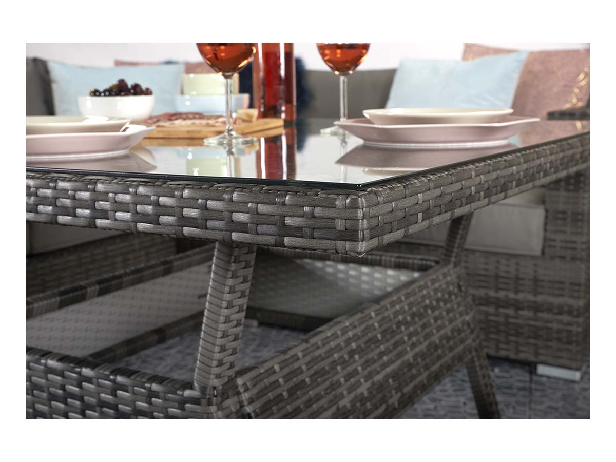Signatyre Weave - GEORGIA corner gas firepit set | GEOR0150_MILA0433