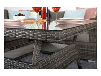 Signatyre Weave - GEORGIA corner gas firepit set | GEOR0150_MILA0433