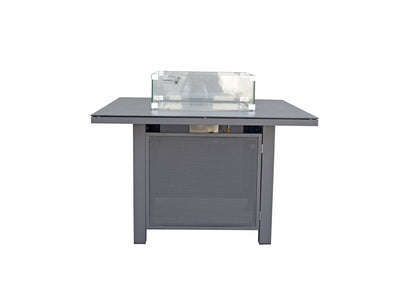 Signature Weave - BETTINA corner dining gas firepit set| BETT0361_LISB0476
