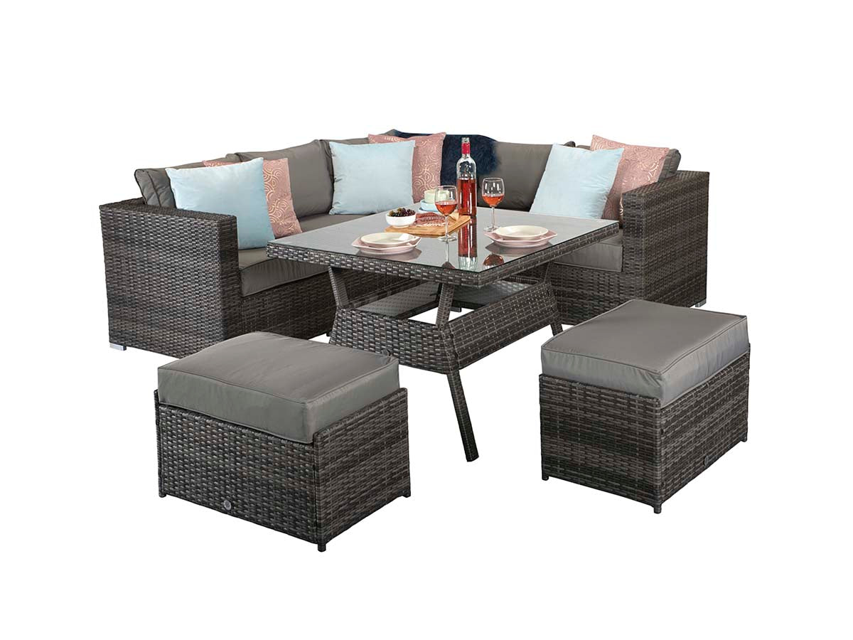 Signatyre Weave - GEORGIA corner gas firepit set | GEOR0150_MILA0433