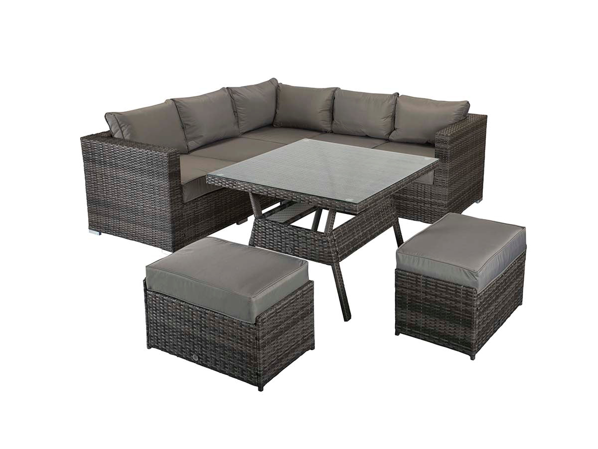 Signatyre Weave - GEORGIA corner gas firepit set | GEOR0150_MILA0433