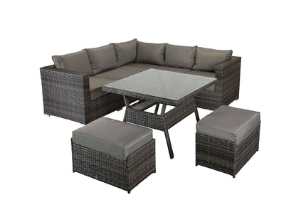 Signatyre Weave - GEORGIA corner gas firepit set | GEOR0150_MILA0433