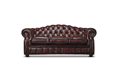 Watson Leather 3 Seater Chesterfield Sofa | Arnie