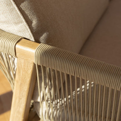 Homeflair - Martinique Rope Weave Corner Sofa Set