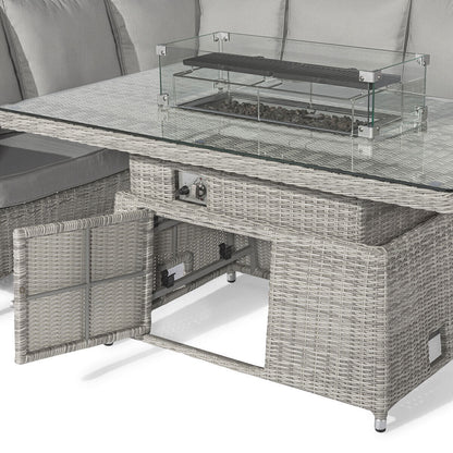 Homeflair - Oxford Corner Rattan Dining Set