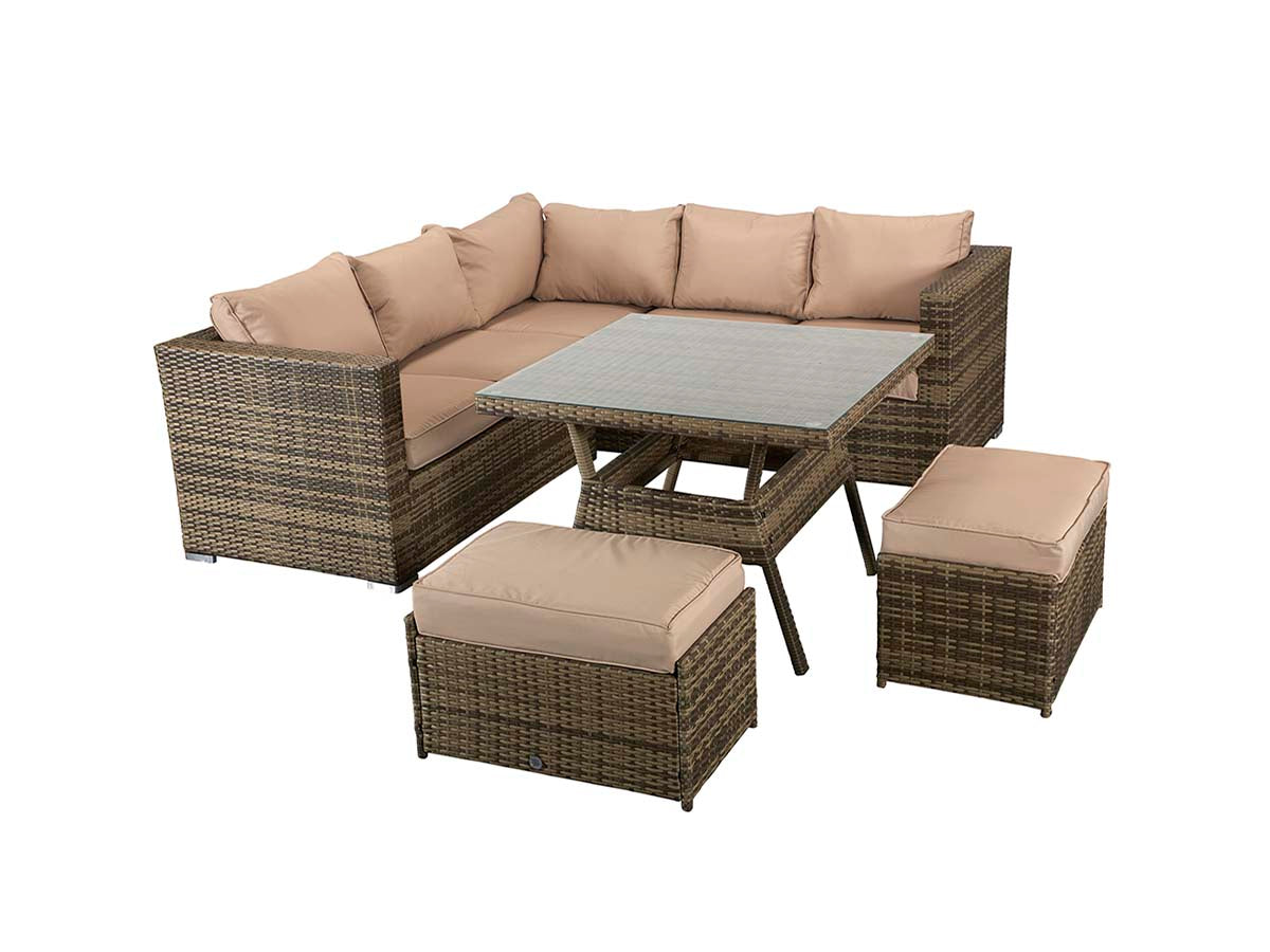 Signature Weave - GEORGIA corner gas firepit set | GEOR0149_MILA0482