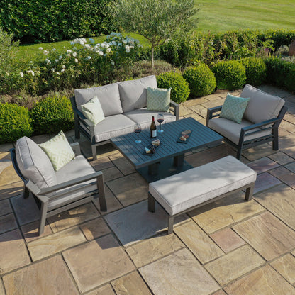 Homeflair - New York 2 Seat Aluminium Sofa Set