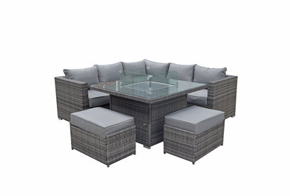 Signatyre Weave - GEORGIA corner gas firepit set | GEOR0150_MILA0433