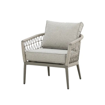 Monaco Rope Weave Lounge Chair - Cool Linen