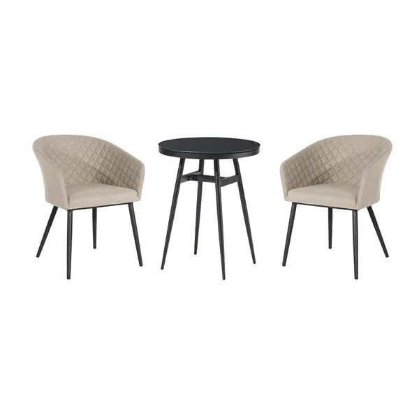 Outdoor Fabric Ambition 2 Seat Bistro Set - Flanelle