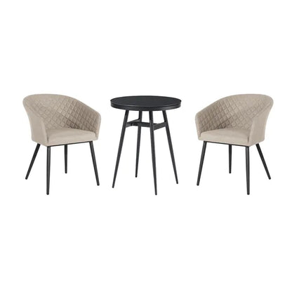 Outdoor Fabric Ambition 2 Seat Bistro Set - Flanelle