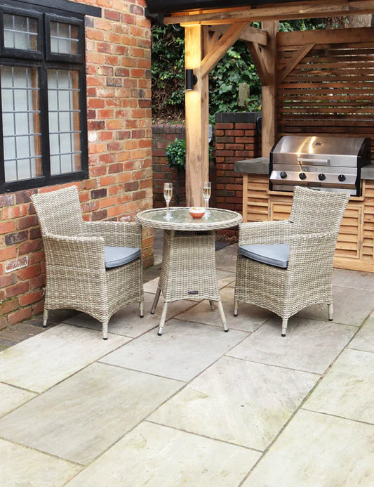 Wentworth 2 Seater Carver Bistro Set