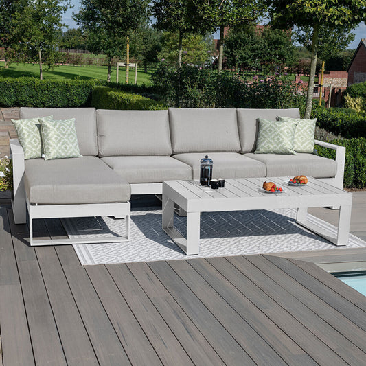 Homeflair – Amalfi Chaise Aluminium Sofa Set