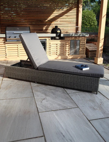 Paris Rattan Sun Lounger