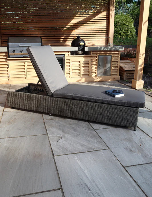 Paris Rattan Sun Lounger
