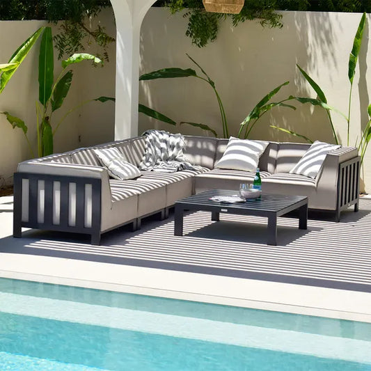 Homeflair - Outdoor Fabric Ibiza Medium Corner Sofa Set