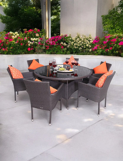Malaga 6 Seater Fixed Dining Set