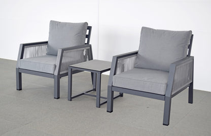 Bettina 3 Piece Garden Bistro Lounge Set | Bett0424