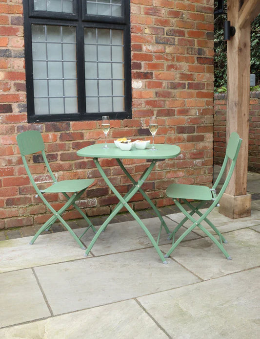 Venice 2 Seater Folding Bistro Set in Olive