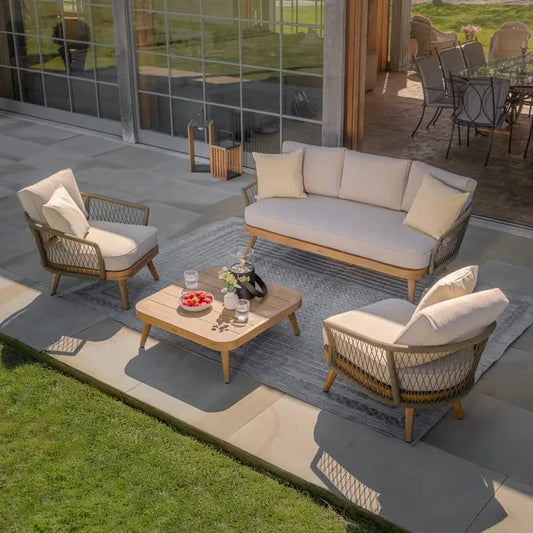 Bali Rope Weave 3 Seat Sofa Set