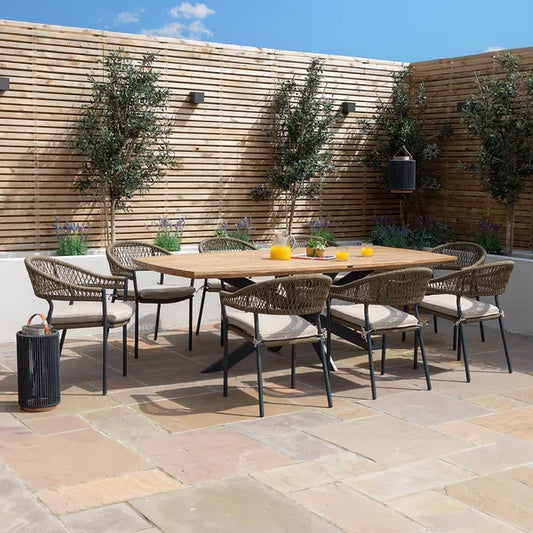 Homeflair - Bali Rope Weave Dining Set