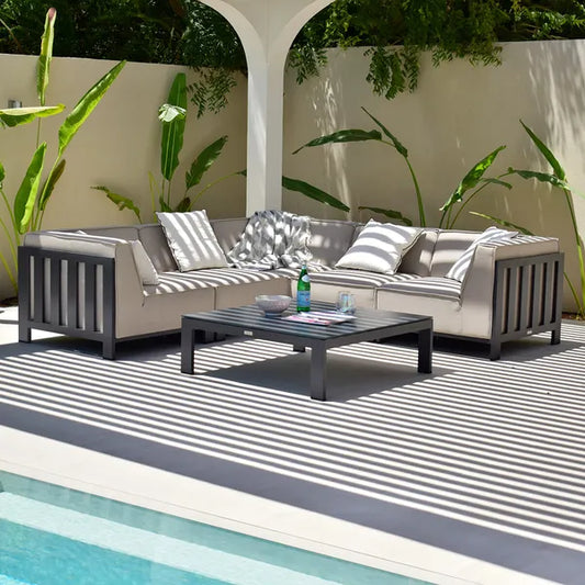 Homeflair -  Outdoor Fabric Ibiza Small Corner Sofa Set