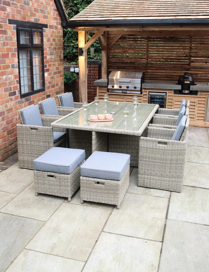 Wentworth 10 Seater Cube Dining Set