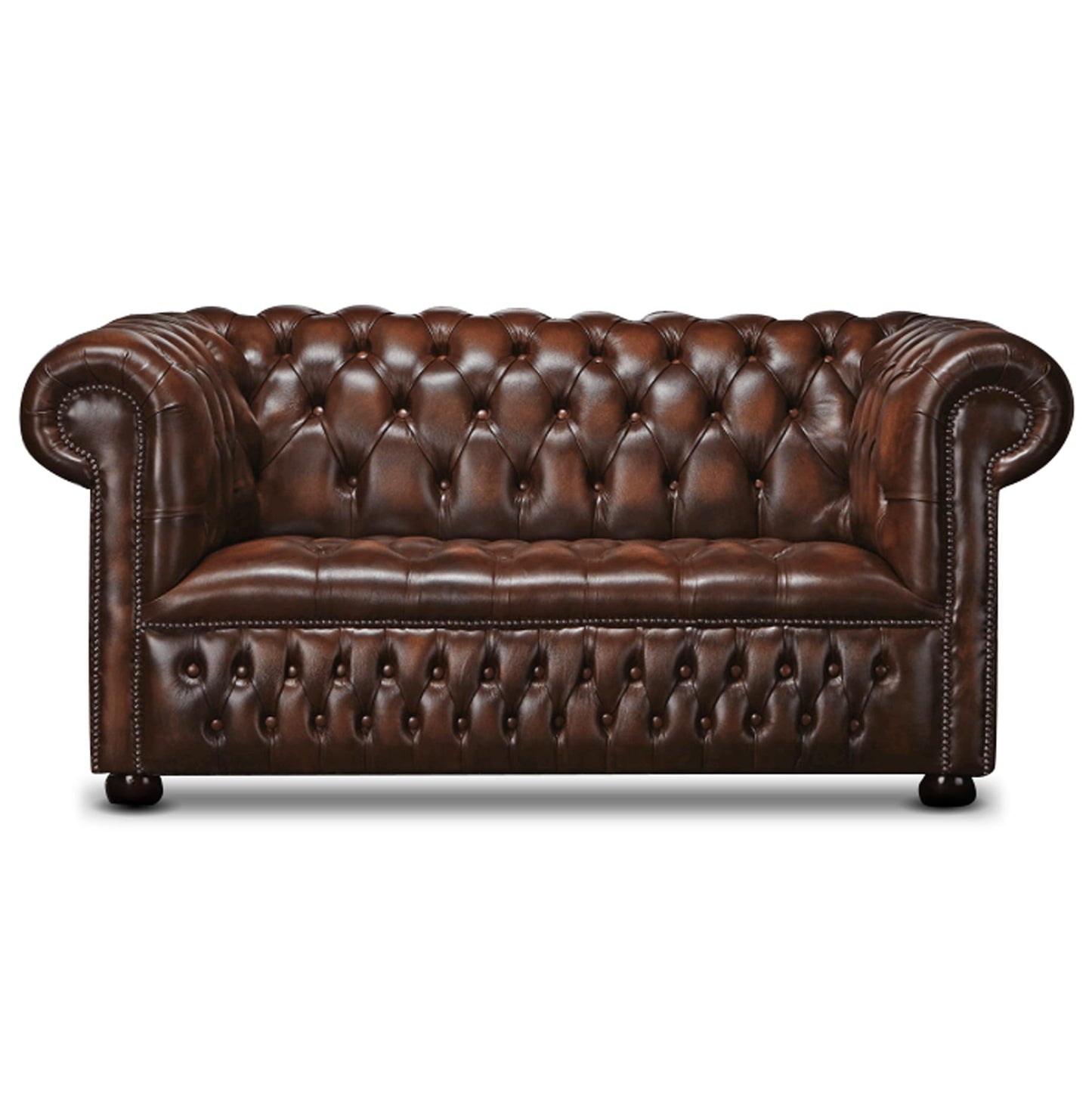 Watson Leather 2 Seater Chesterfield Sofa | Arnie