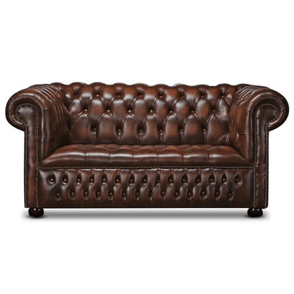 Watson Leather 2 Seater Chesterfield Sofa | Arnie