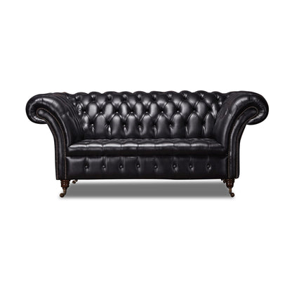 Collingwood Leather 2 Seater Chesterfield Sofa | Homeflair | Arnie