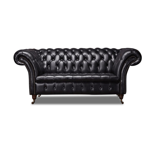 Collingwood Leather 2 Seater Chesterfield Sofa | Homeflair | Arnie