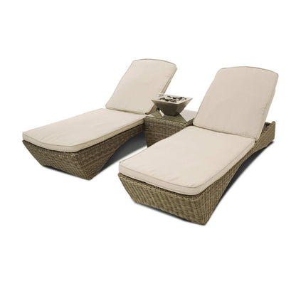 Homeflair - Winchester Rattan Sunlounger Set