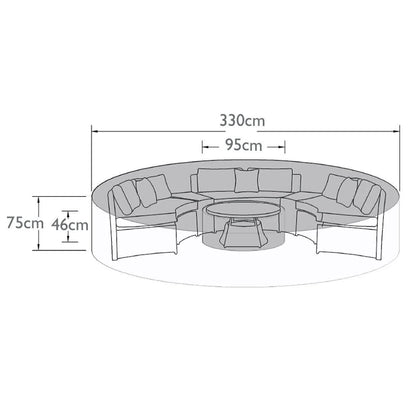 Homeflair -Half Moon Set